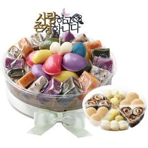 사랑 존경 오색무지개바람떡3호